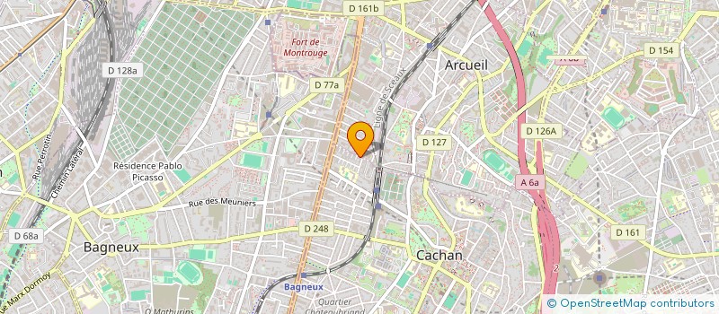 localisation de l'entreprise MONSIEUR JEAN-HUGUES BICHARD  CACHAN