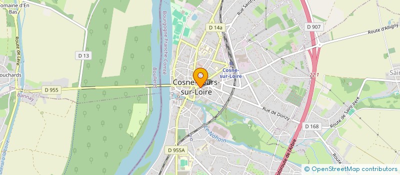 localisation de l'entreprise MONSIEUR JEAN-HUGUES BLANCHOT à COSNE-COURS-SUR-LOIRE