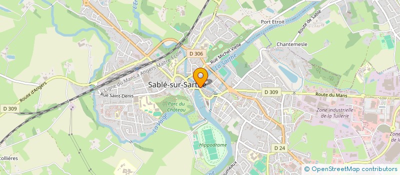 localisation de l'entreprise MONSIEUR JEAN-HUGUES DIDIER  SABLE-SUR-SARTHE