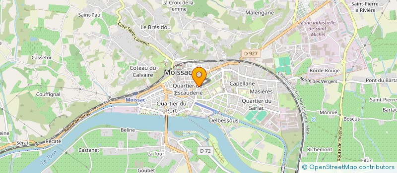 localisation de l'entreprise MONSIEUR JEAN HUGUES LENOC à MOISSAC