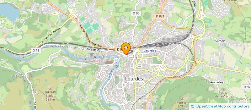 localisation de l'entreprise MONSIEUR JEAN HUGUET à LOURDES