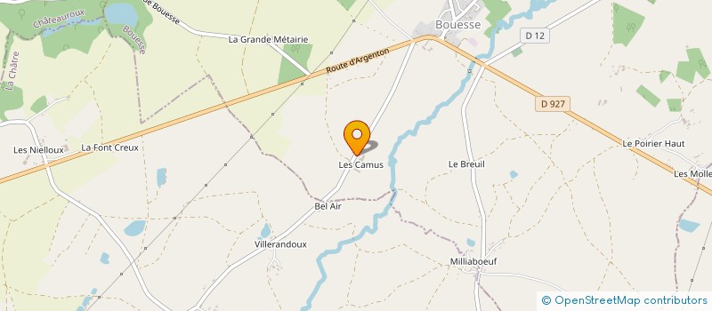 localisation de l'entreprise MONSIEUR JEAN HUGUET à BOUESSE