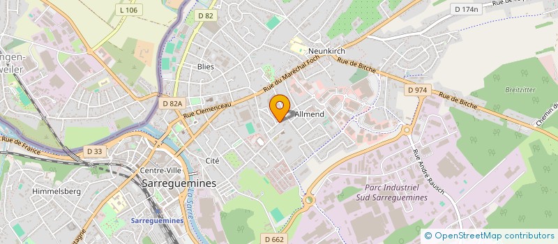 localisation de l'entreprise MONSIEUR JEAN HUNSTEIN à SARREGUEMINES