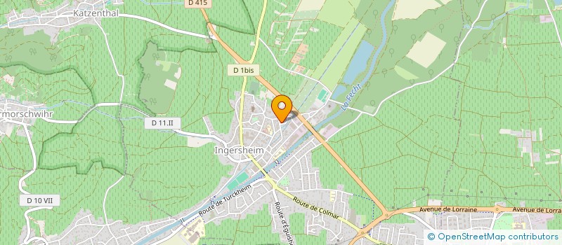 localisation de l'entreprise MONSIEUR JEAN HUNTZINGER  INGERSHEIM