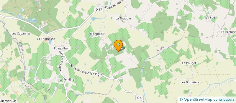 localisation de l'entreprise MONSIEUR JEAN HURE  MONESTIER