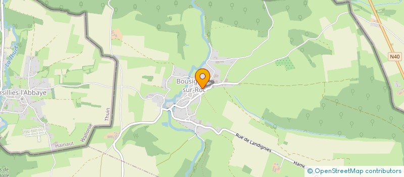 localisation de l'entreprise MONSIEUR JEAN HURET à BOUSIGNIES-SUR-ROC