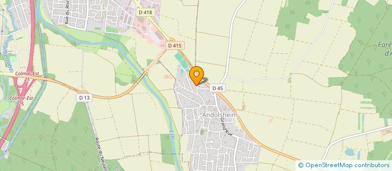 localisation de l'entreprise MONSIEUR JEAN HUSSER  ANDOLSHEIM