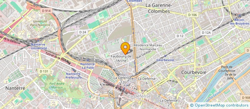 localisation de l'entreprise MONSIEUR JEAN-HYDULPHE HIGEL à COURBEVOIE