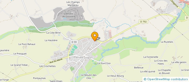 localisation de l'entreprise MONSIEUR JEAN HYVERNAGE à PLENEE-JUGON