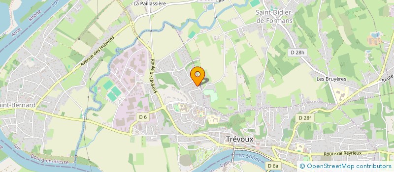 localisation de l'entreprise MONSIEUR JEAN HYVERNAT à TREVOUX
