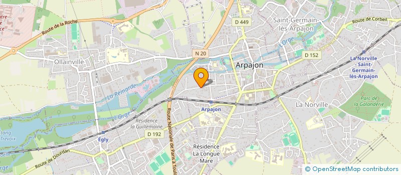localisation de l'entreprise MONSIEUR JEAN HYVERNAUD à ARPAJON