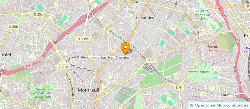 localisation de l'entreprise MONSIEUR JEAN IFI à MONTREUIL