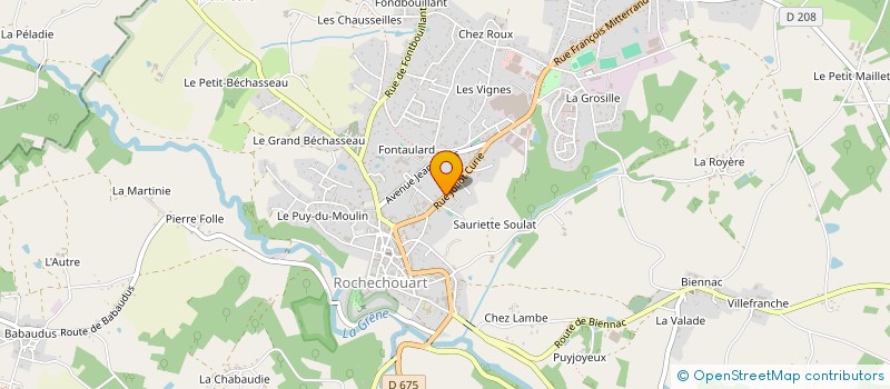 localisation de l'entreprise MONSIEUR JEAN IMBERT à ROCHECHOUART