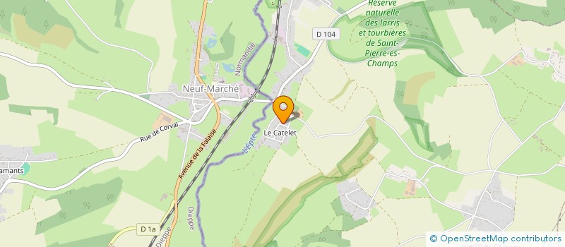 localisation de l'entreprise MONSIEUR JEAN IMBERT  CUIGY-EN-BRAY