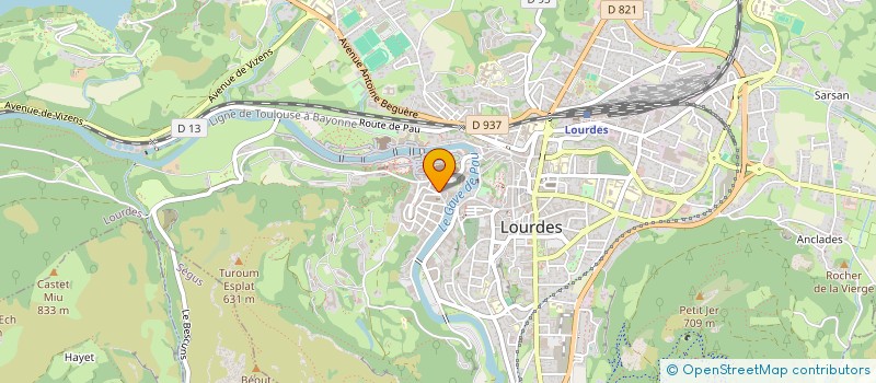 localisation de l'entreprise MONSIEUR JEAN IMBERT à LOURDES
