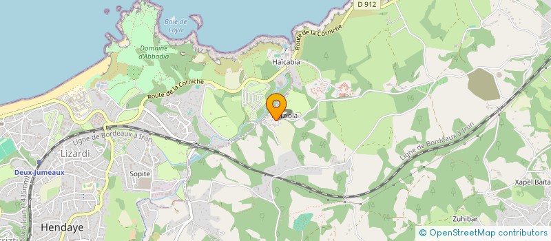 localisation de l'entreprise MONSIEUR JEAN IRASTORZA  URRUGNE