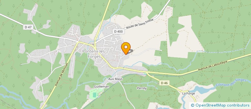 localisation de l'entreprise MONSIEUR JEAN ISIDORE MICHEL DUCOM  PONTENX LES FORGES