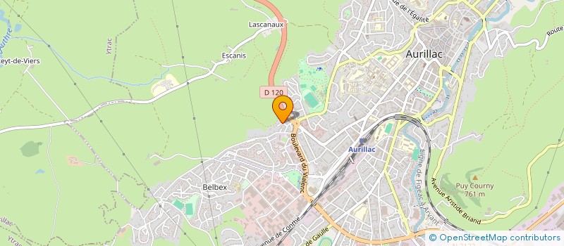 localisation de l'entreprise MONSIEUR JEAN IZOULET à AURILLAC