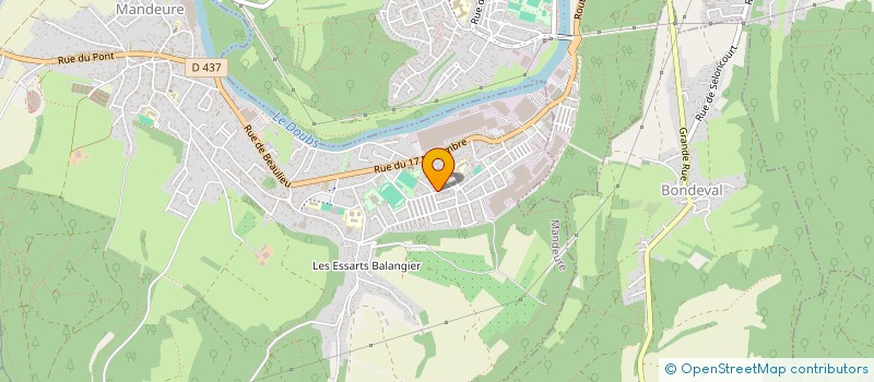 localisation de l'entreprise MONSIEUR JEAN J C DECO  MANDEURE