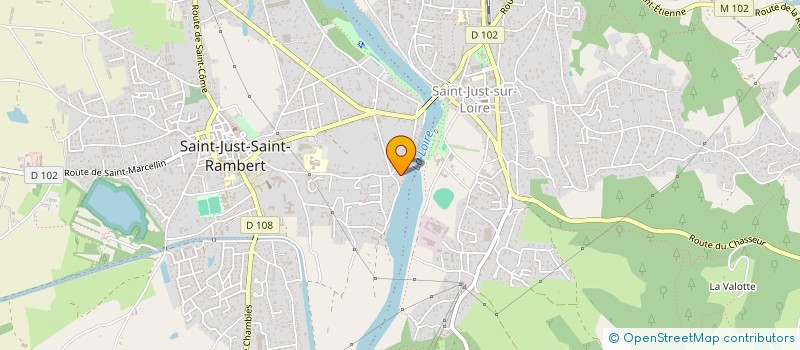 localisation de l'entreprise MONSIEUR JEAN JABOULAY  SAINT-JUST-SAINT-RAMBERT