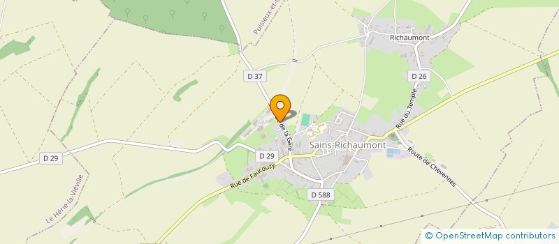 localisation de l'entreprise MONSIEUR JEAN-JACK COIA  SAINS-RICHAUMONT