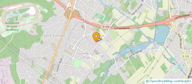 localisation de l'entreprise MONSIEUR JEAN-JACK FAUSSE  LEUVILLE-SUR-ORGE