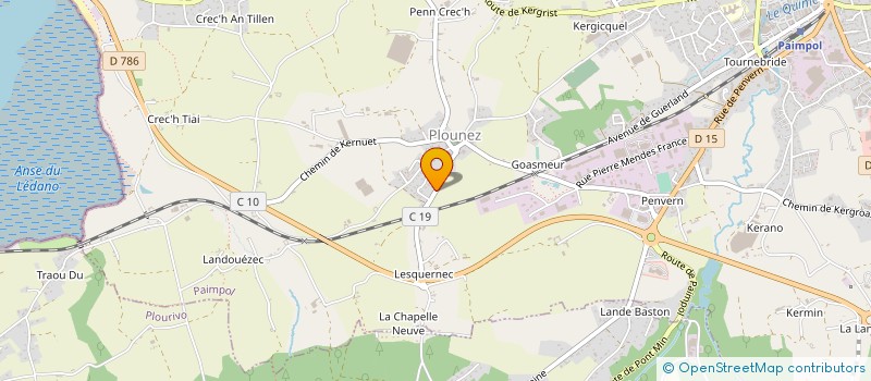 localisation de l'entreprise MONSIEUR JEAN JACOB  PAIMPOL