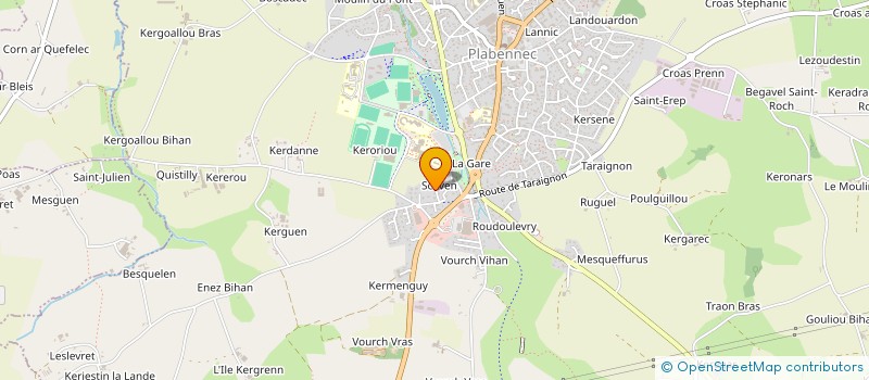 localisation de l'entreprise MONSIEUR JEAN JACQ  PLABENNEC