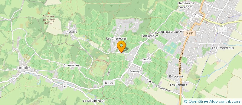 localisation de l'entreprise MONSIEUR JEAN JACQUAND à GIVRY