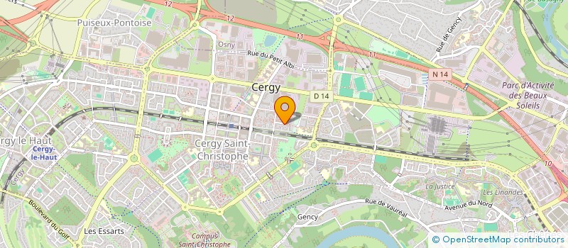 localisation de l'entreprise MONSIEUR JEAN JACQUES à CERGY