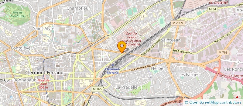 localisation de l'entreprise MONSIEUR JEAN-JACQUES ADELL  CLERMONT-FERRAND