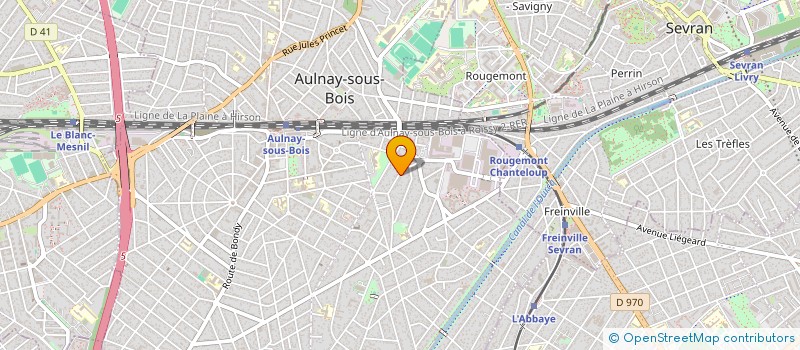 localisation de l'entreprise MONSIEUR JEAN JACQUES ALLEGRET à AULNAY-SOUS-BOIS
