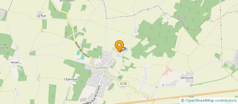 localisation de l'entreprise MONSIEUR JEAN-JACQUES ARBELLOT DE ROUFFIGNAC  JARDRES