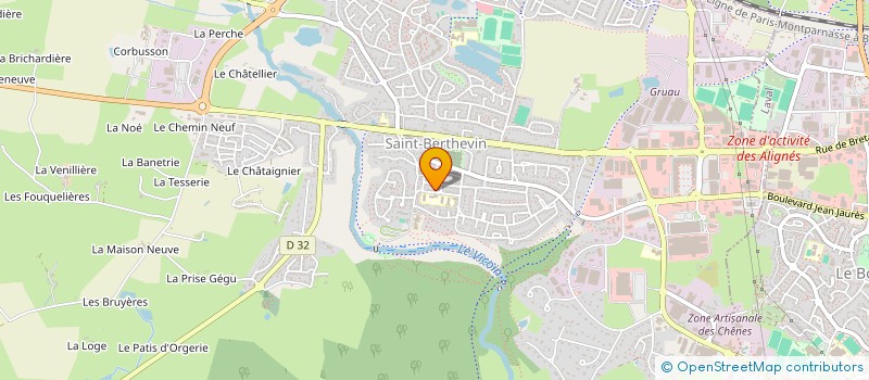 localisation de l'entreprise MONSIEUR JEAN-JACQUES AUBIN  SAINT-BERTHEVIN