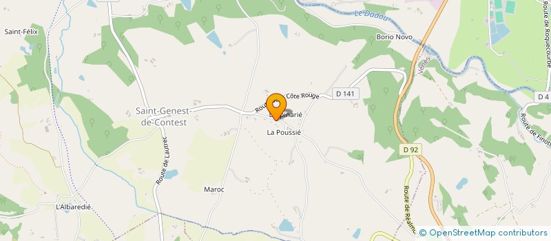 localisation de l'entreprise MONSIEUR JEAN-JACQUES AYRAL  SAINT-GENEST-DE-CONTEST