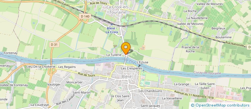 localisation de l'entreprise MONSIEUR JEAN-JACQUES BARBETTE à LA CROIX-EN-TOURAINE