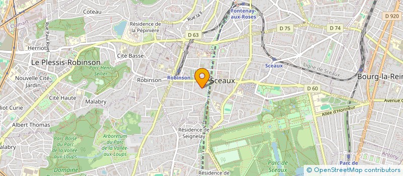 localisation de l'entreprise MONSIEUR JEAN JACQUES BARDOUX à SCEAUX