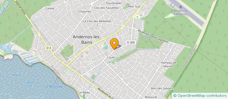 localisation de l'entreprise MONSIEUR JEAN JACQUES BARES  ANDERNOS-LES-BAINS