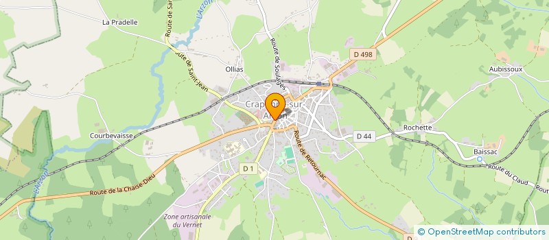 localisation de l'entreprise MONSIEUR JEAN-JACQUES BARRIER  CRAPONNE-SUR-ARZON