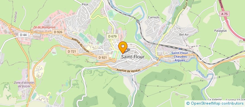 localisation de l'entreprise MONSIEUR JEAN-JACQUES BAUDINO à SAINT-FLOUR