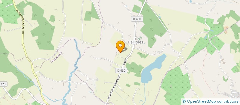 localisation de l'entreprise MONSIEUR JEAN-JACQUES BEDOUET  PAILLOLES