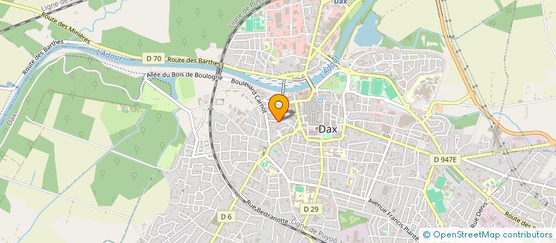 localisation de l'entreprise MONSIEUR JEAN-JACQUES BEKER  DAX