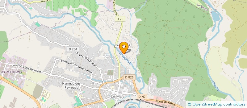 localisation de l'entreprise MONSIEUR JEAN JACQUES BENETTI  LE MUY