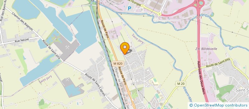 localisation de l'entreprise MONSIEUR JEAN-JACQUES BERGOUNAN  SAINT-JORY