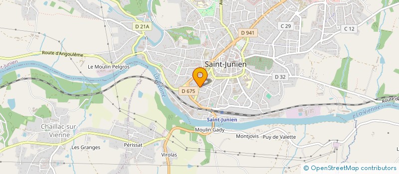 localisation de l'entreprise MONSIEUR JEAN-JACQUES BERIGAUD à SAINT-JUNIEN