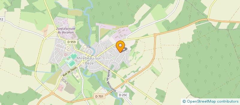 localisation de l'entreprise MONSIEUR JEAN-JACQUES BERTRAND  MIREBEAU-SUR-BEZE