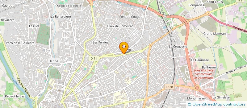 localisation de l'entreprise MONSIEUR JEAN JACQUES BESSOU  BEZIERS