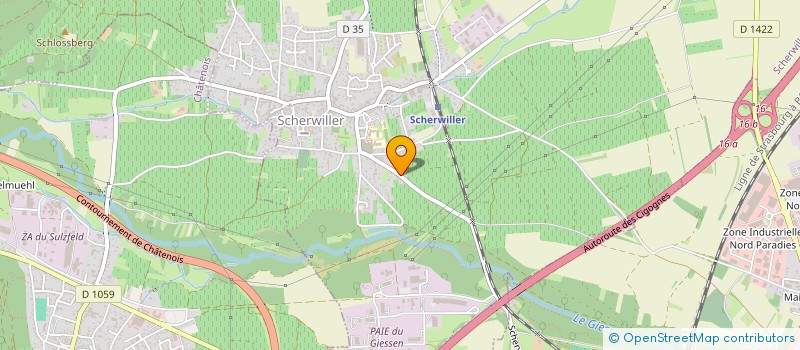 localisation de l'entreprise MONSIEUR JEAN-JACQUES BIND  SCHERWILLER