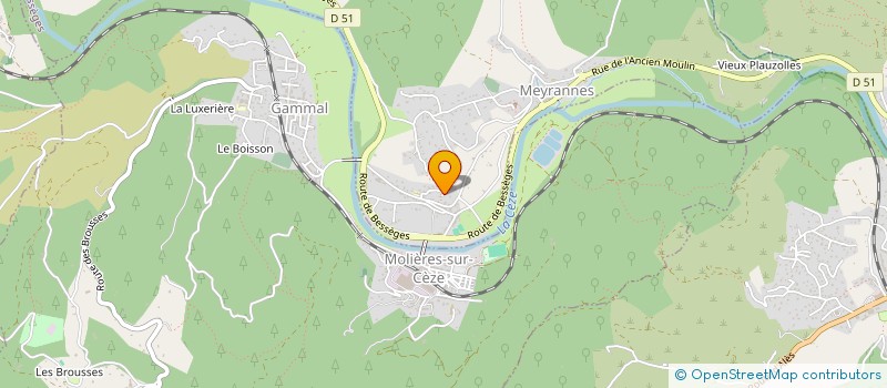 localisation de l'entreprise MONSIEUR JEAN-JACQUES BLANIC  MEYRANNES