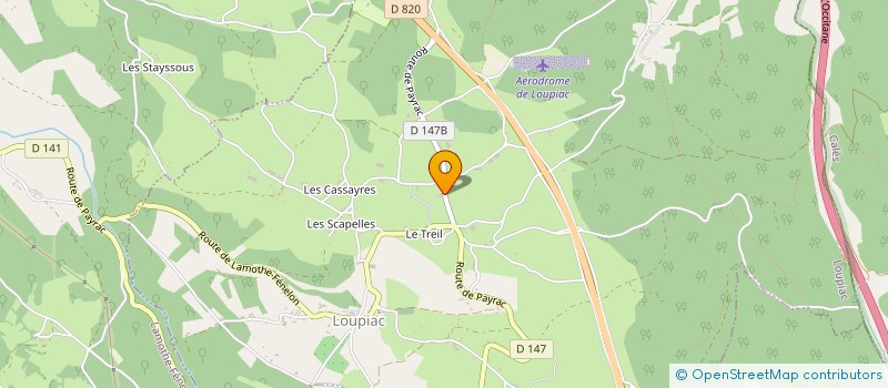 localisation de l'entreprise MONSIEUR JEAN-JACQUES BORDES  LAMOTHE-FENELON